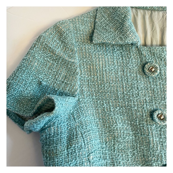 VINTAGE - FIRST LADY TWEED MINI DRESS COAT - Picture 4 of 12